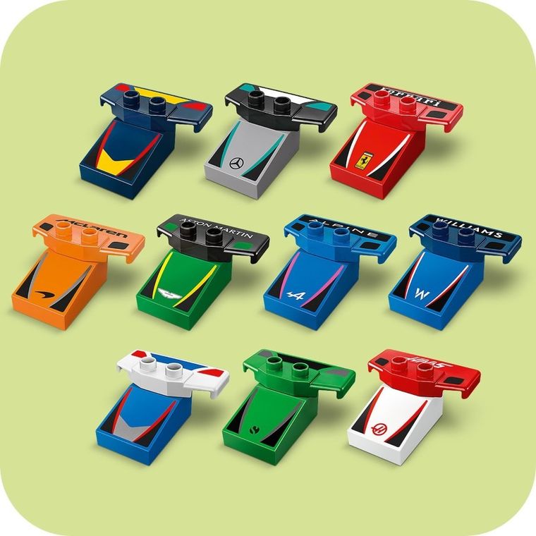 LEGO DUPLO, Echipa F1: Masini si piloti de curse, 10445