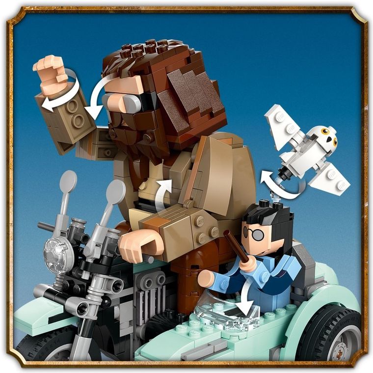 LEGO Harry Potter, Hagrid si Harry intr-o tura cu motocicleta, 76443