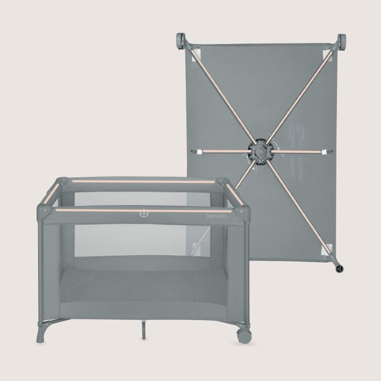 Lionelo, Amelie, patut de voiaj compact, Grey Concrete