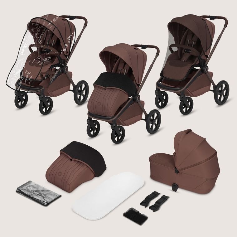Lionelo, Freya, carucior multifunctional 2in1, Brown Chocolate