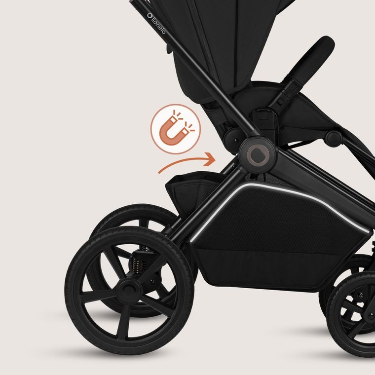 Lionelo, Freya, carucior multifunctional 3in1, Black Onyx