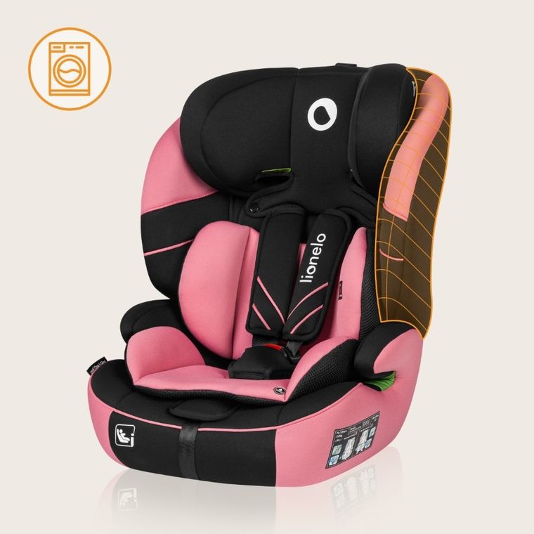Lionelo, Levi One i-Size, scaun auto, Pink Rose, 76-150 cm