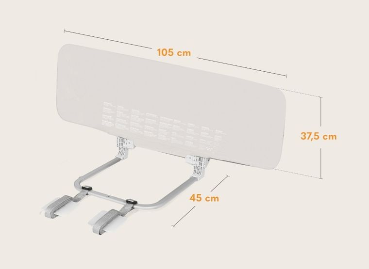 Lionelo, Lora, bariera de siguranta pentru patut, Beige Sand