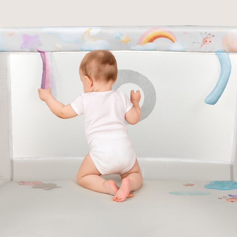 Lionelo, Mille Plus, parcul de joaca pentru copii, Grey Beige