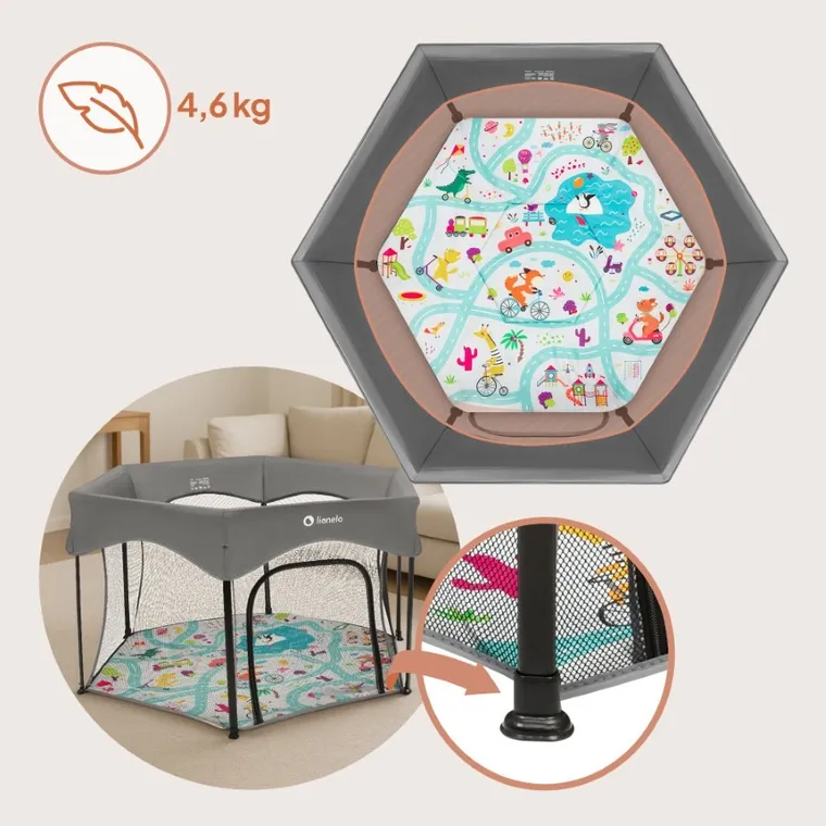 Lionelo, Roel Plus, tarc de joaca pentru copii, pliabil