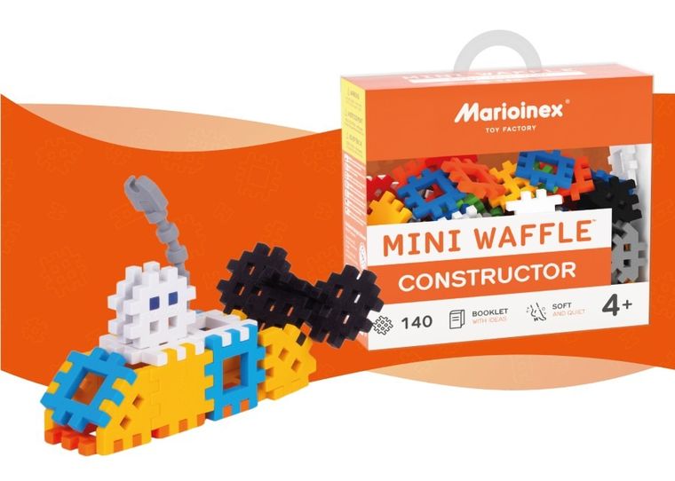 Marioinex, Mini Waffle, Constructor, set de constructie, 140 piese