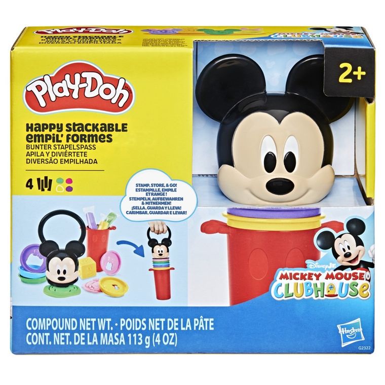 Play-Doh, Disney Jr, Mickey Mouse, Happy Stackable Empil' Formes, set creativ