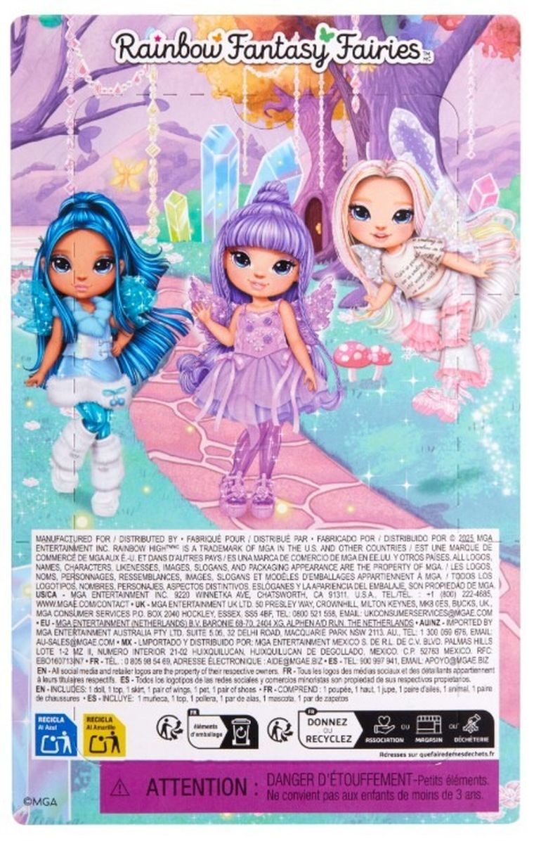 Rainbow High, Littles Fantasy Fairies, Sapphire, papusa fashion