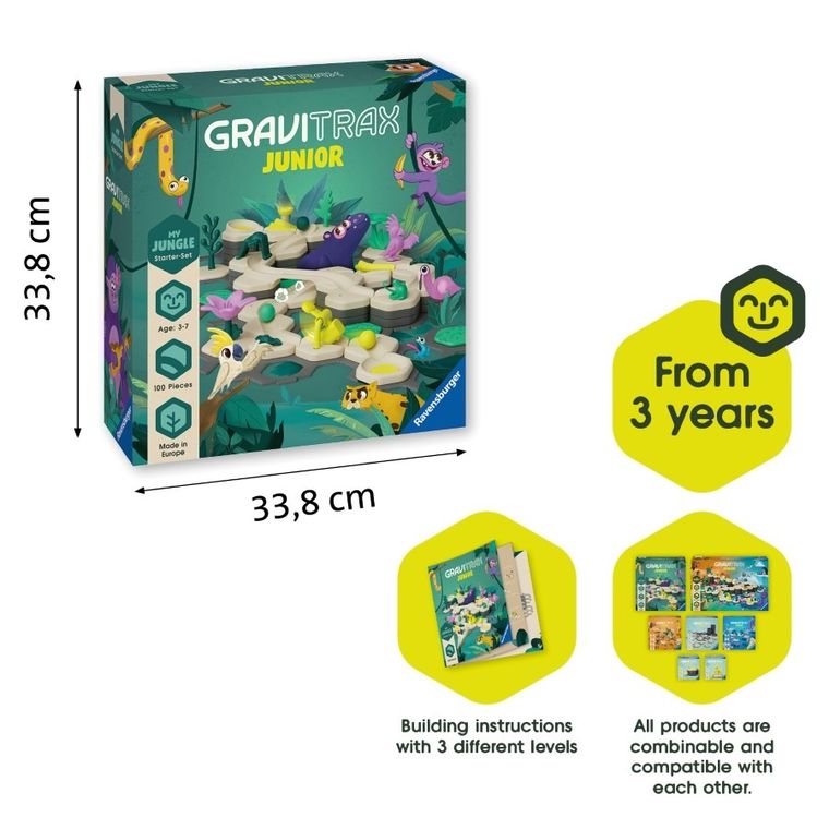 Ravensburger, GraviTrax Junior, Jungle, set de start