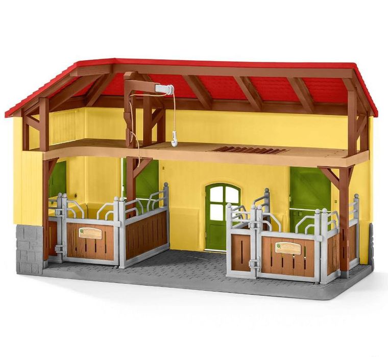 Schleich, Farm World, Grajd de cai, set, 42485
