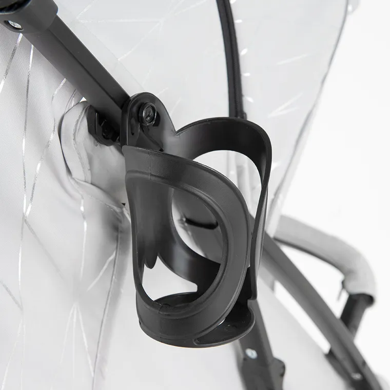 Smiki, Thunder Pro, carucior pentru copii, cadru negru, gri-argintiu