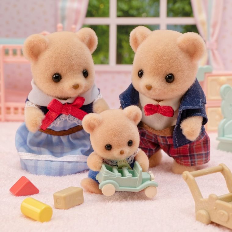 Sylvanian Families, Biscuit Bear Family, set de figurine, 5851