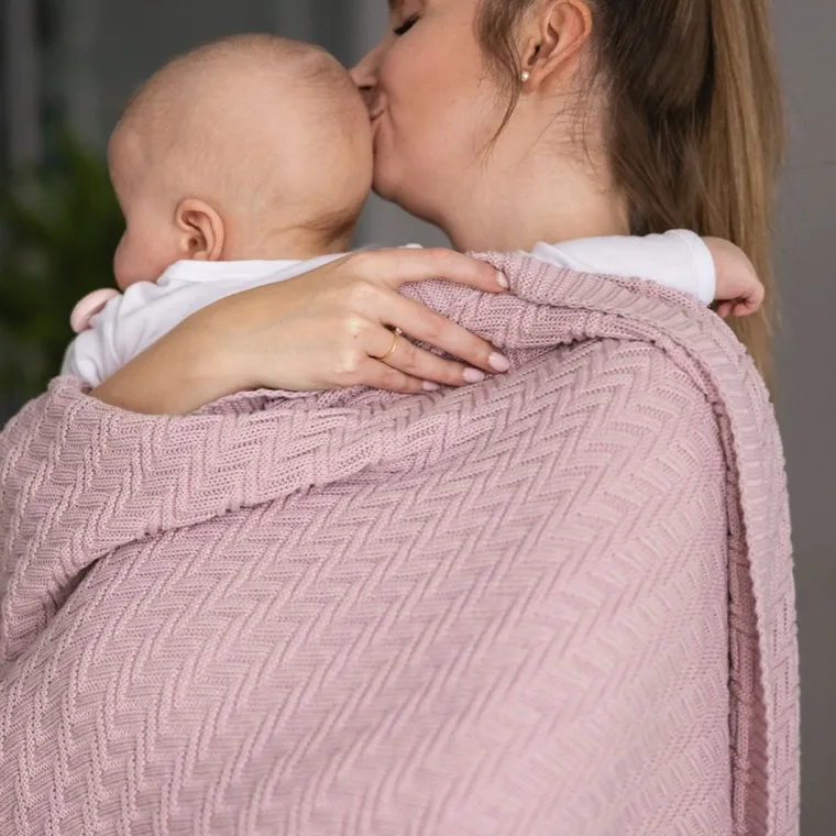 BabyOno, Paturica din bumbac organic, roz