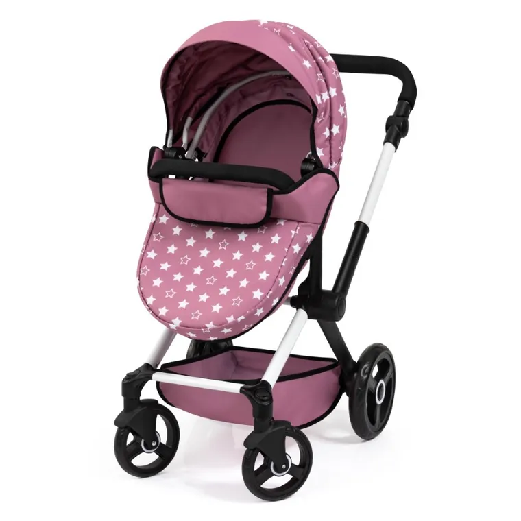 Bayer Design, Xeo, carucior multifunctional pentru papusi, roz