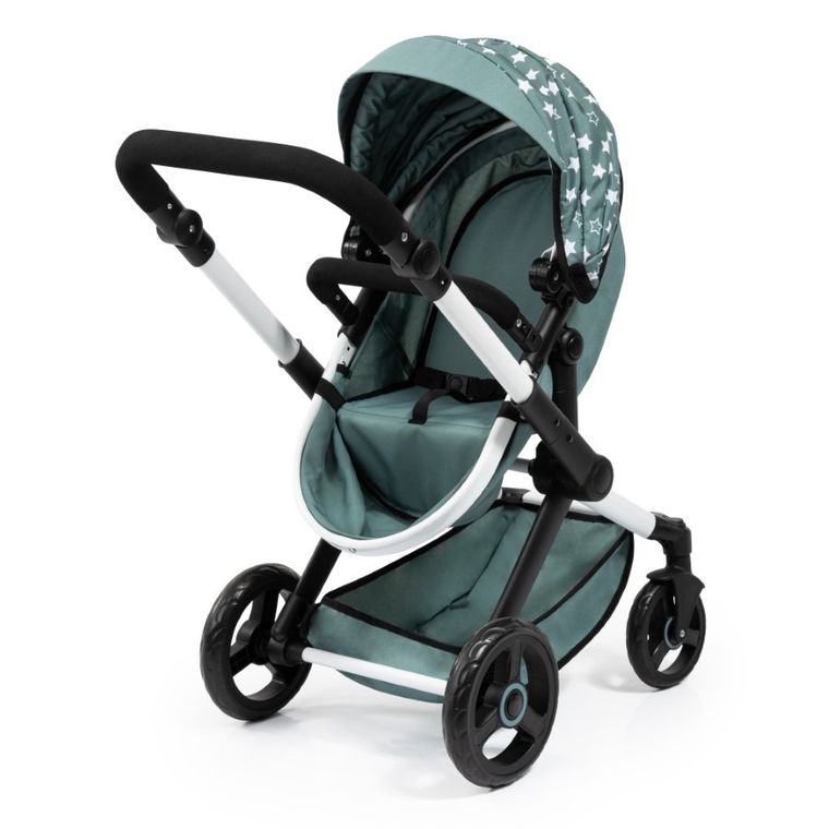Bayer Design, Xeo, carucior multifunctional pentru papusi, verde
