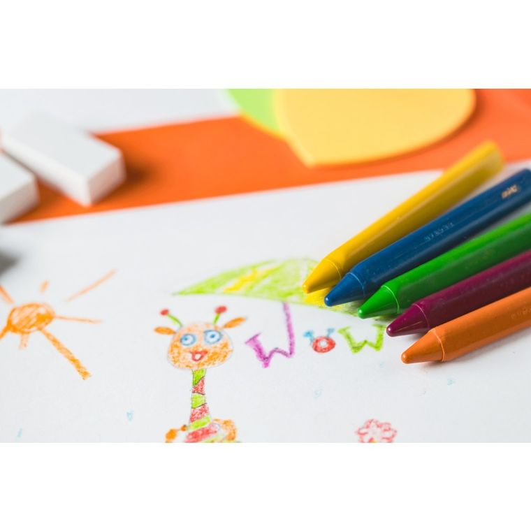 Bic, Kids, Plastidecor Triangle, creioane cerate, 12 culori