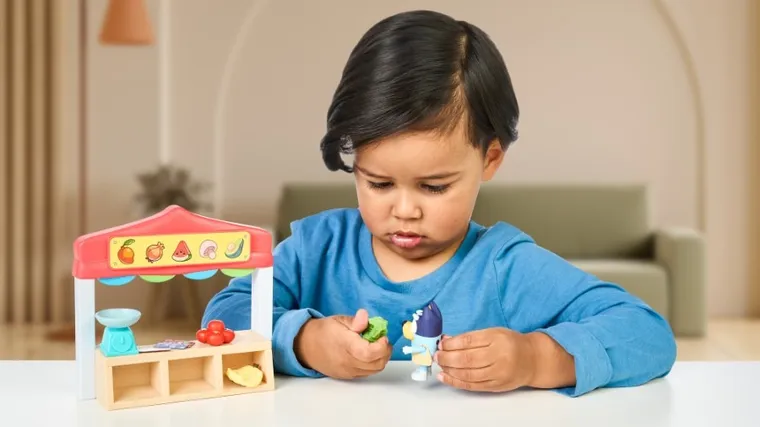 Bluey, magazin alimentar, set cu figurina