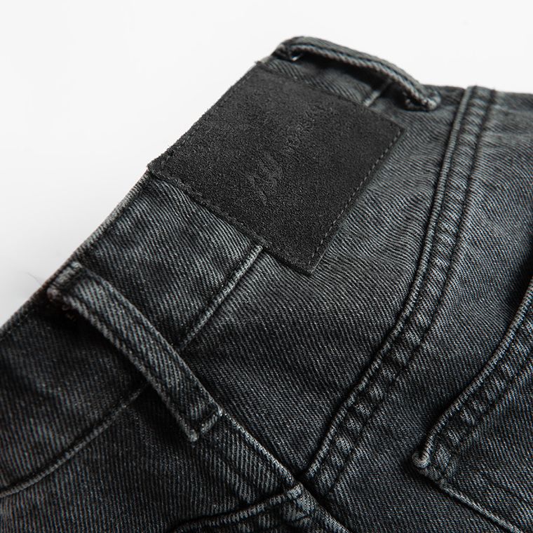 Blugi ajustabili cenusii-negri cu croiala super baggy unisex NOWEAR