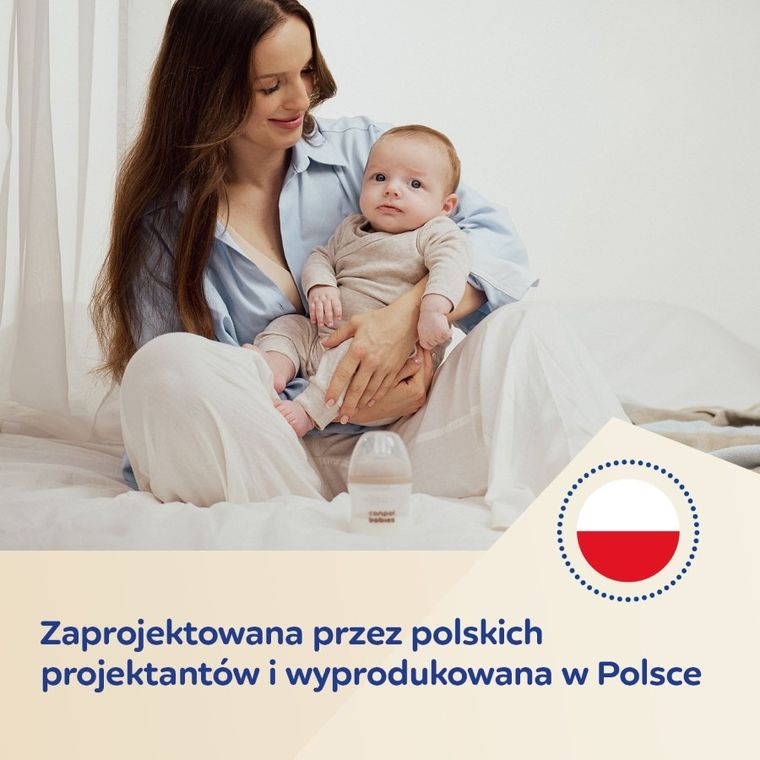 Canpol babies, Natural Shape, biberon cu tetina doua zone, 330 ml