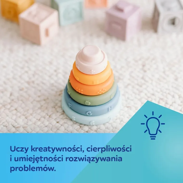 Canpol babies, piramida de stivuit senzoriala, jucarie pentru bebelusi