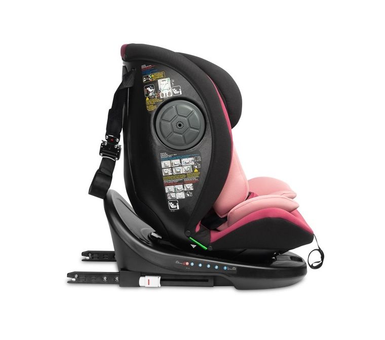 Caretero, Mokki i-Size, scaun auto, 40-150 cm, Dirty Pink