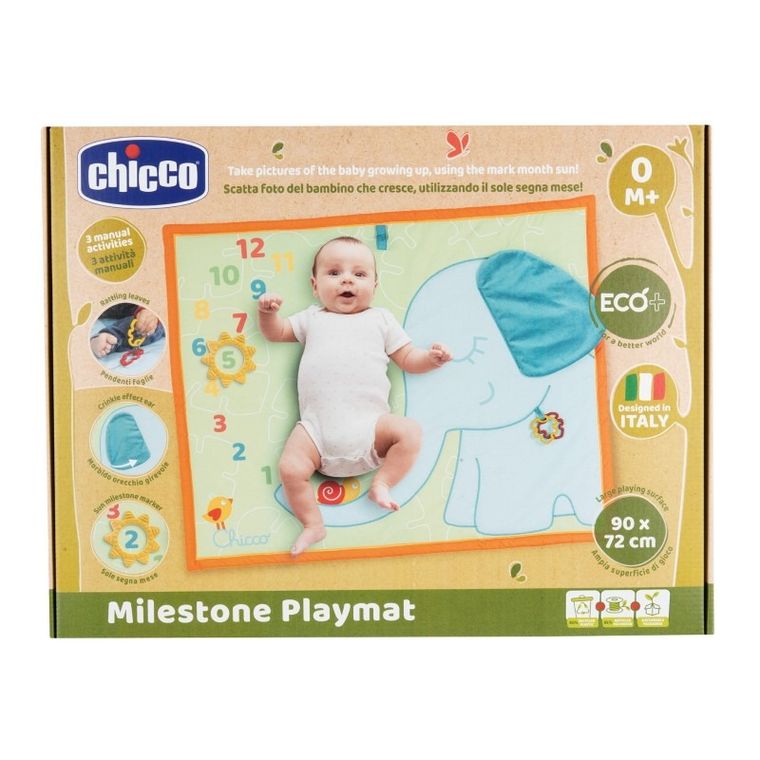 Chicco, covoras moale pentru bebelusi, Elefant, 72-90 cm