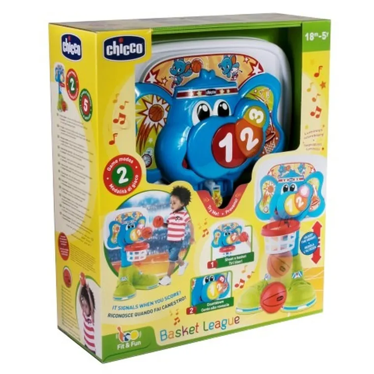 Chicco, Fit&Fun, Baschet 123, jucarie interactiva