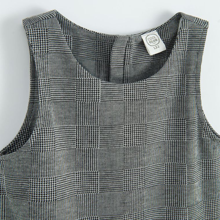 Cool Club, Set pentru fete, Bluza cu maneca scurta, Rochie fara maneci, mix