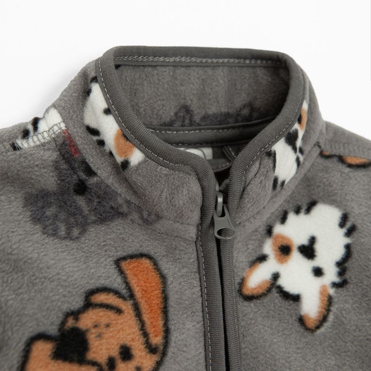 Cool Club, Vesta cu gluga pentru baieti, Bluza cu fermoar, polar, 3in1, mix