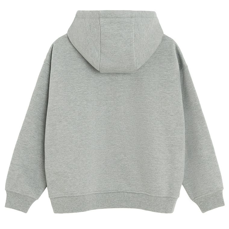 Hanorac gri cu croiala oversize NOWEAR