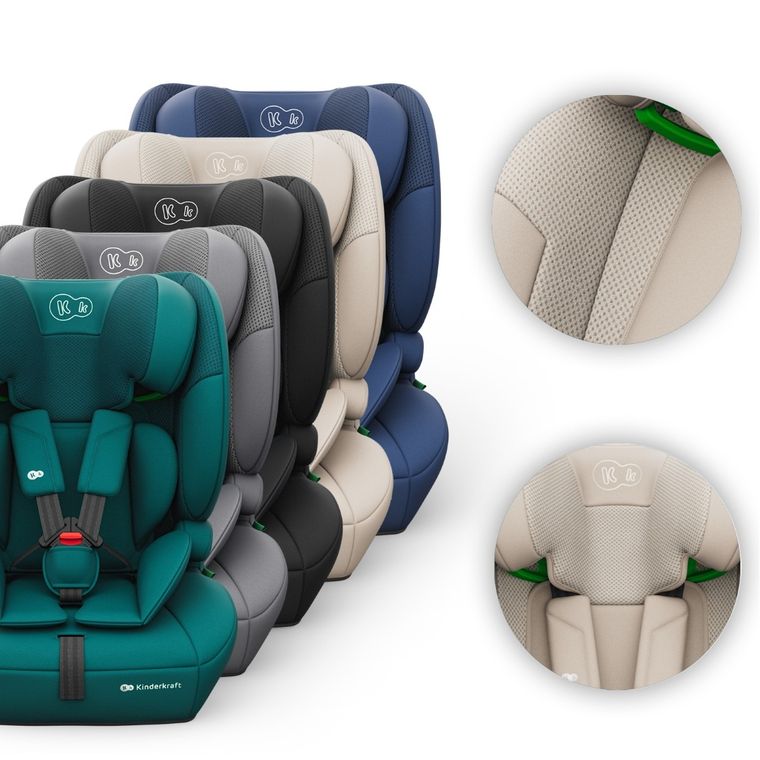 Kinderkraft, Comfort Up 2 Plus, i-Size, scaun auto, beige, 100-150 cm