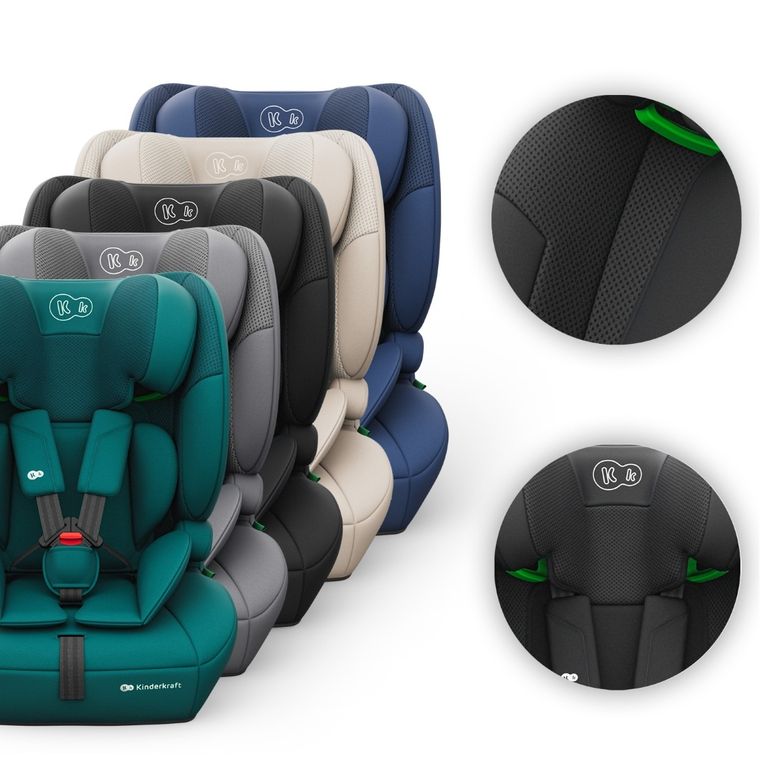 Kinderkraft, Comfort Up 2 Plus, i-Size, scaun auto, black, 100-150 cm