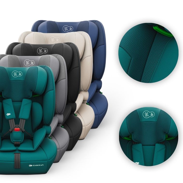 Kinderkraft, Comfort Up 2 Plus, i-Size, scaun auto, green, 100-150 cm