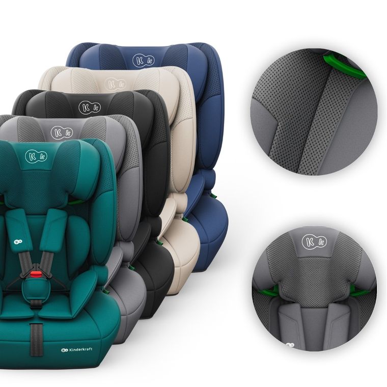 Kinderkraft, Comfort Up 2 Plus, i-Size, scaun auto, grey, 100-150 cm