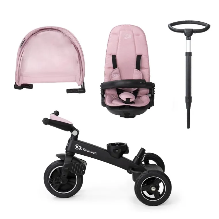 Kinderkraft, EasyTwist, tricicleta, Marvelous Pink