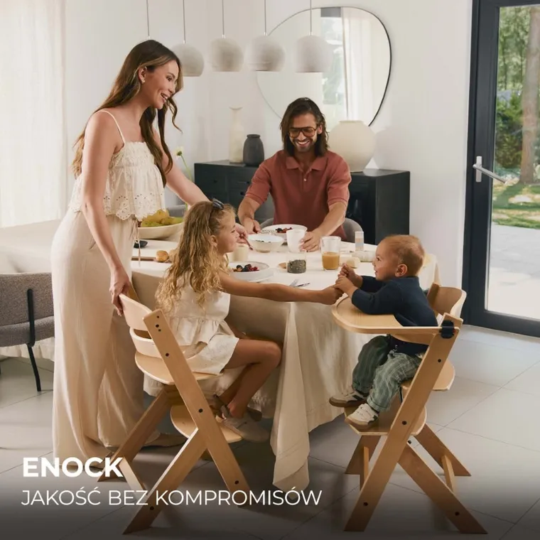 Kinderkraft, Enock, scaun de masa, Beige