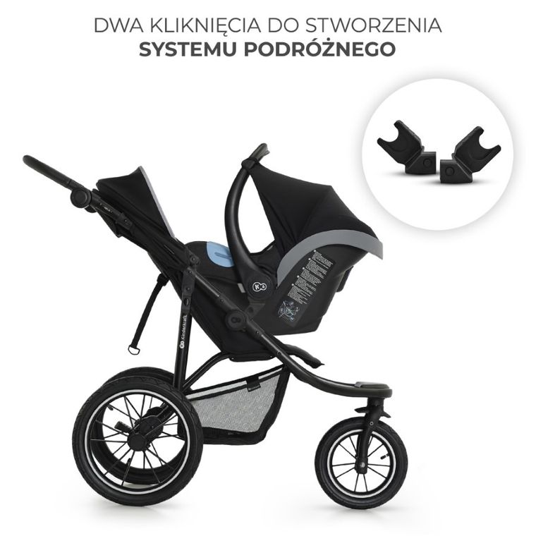 Kinderkraft, Helsi 2, carucior sport, Deep Black