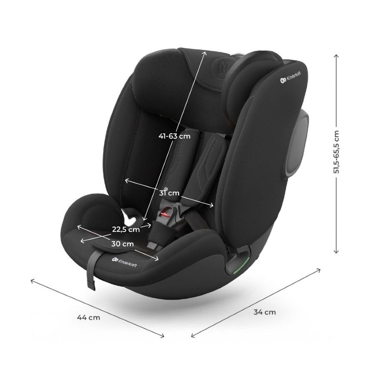 Kinderkraft, I-Fix, scaun auto, 61-150 cm, negru