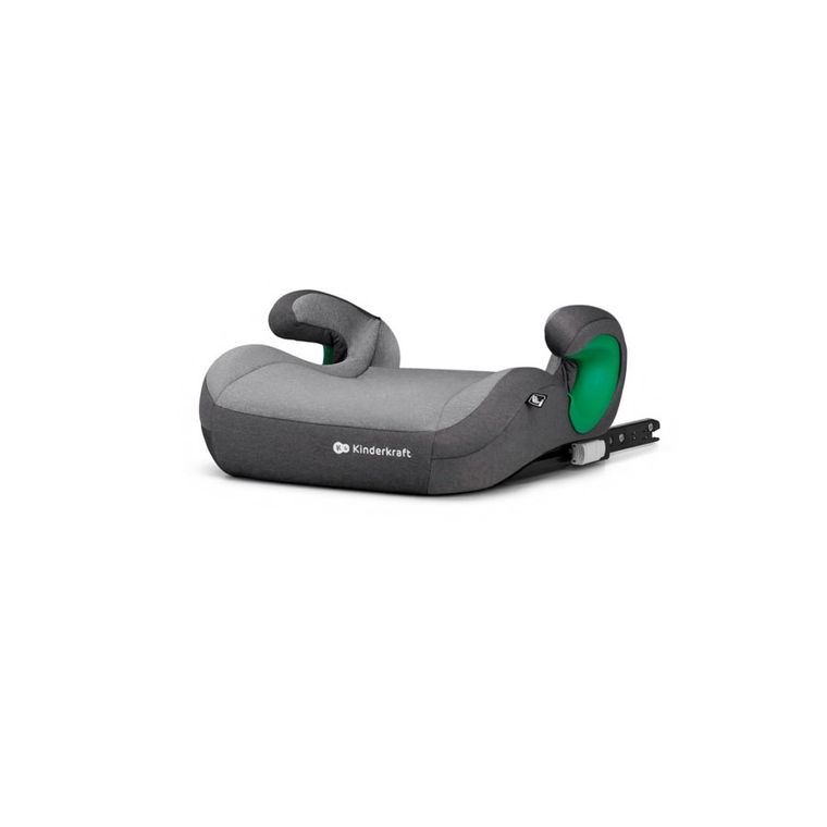 Kinderkraft, Junior Fix 2, I-Size, scaun auto pentru copii, Rocket Grey, 100-150 cm, 15-36 kg