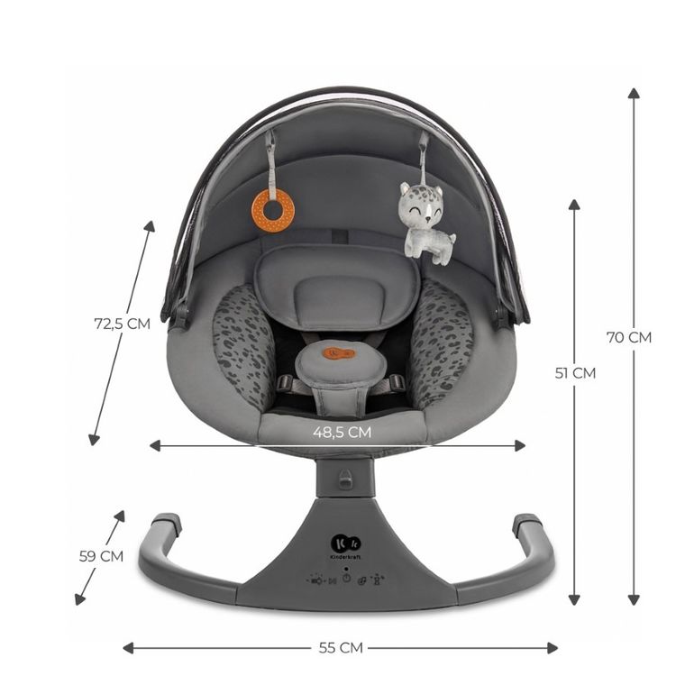 Kinderkraft, Lumi 2, balansoar electric 2in1, Dark Grey