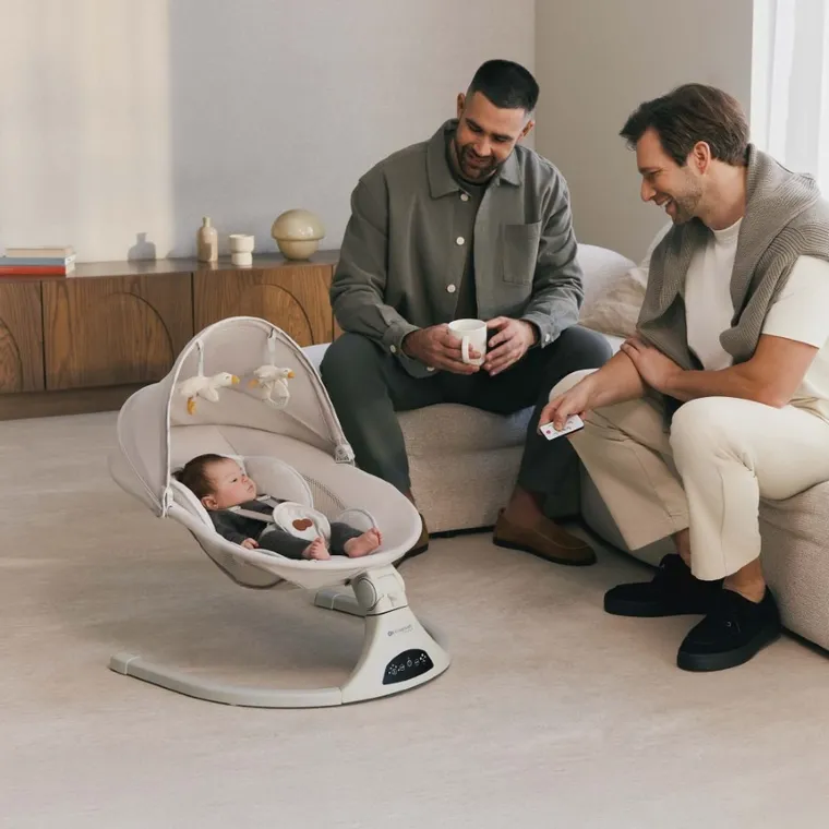 Kinderkraft, Tulsy, balansoarul-sezlong electric, beige