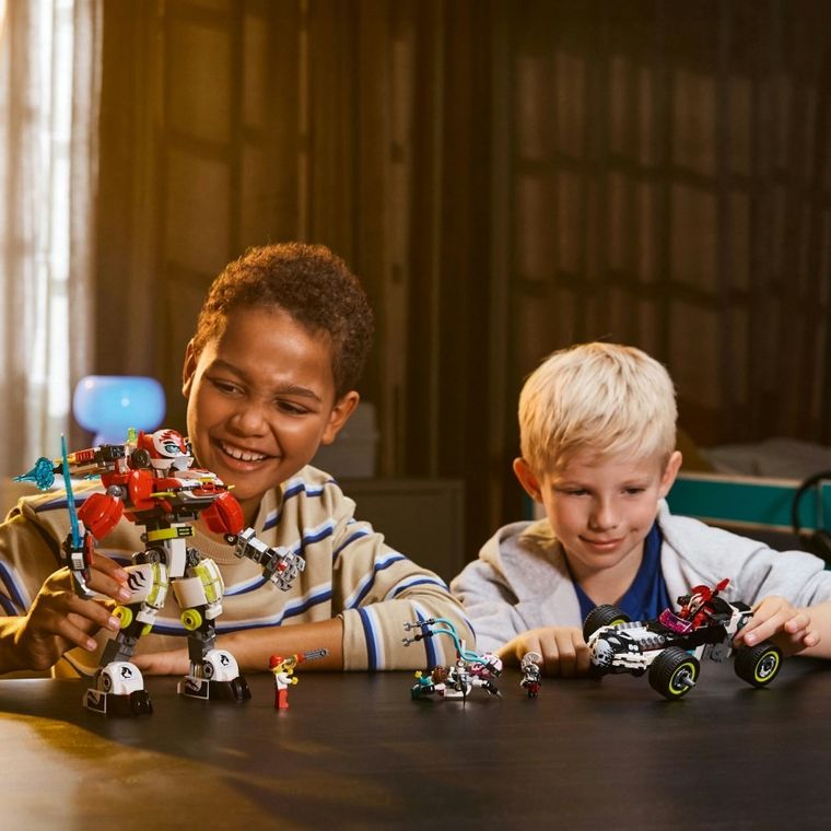 LEGO DREAMZzz, Robotul tigru al lui Cooper si masina hot rod a lui Zero, 71497