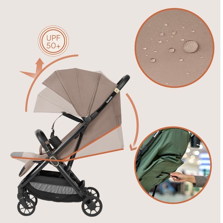 Lionelo, Bess, carucior de plimbare, Beige Sand