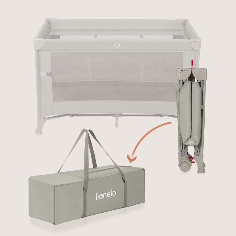 Lionelo, Ellen, patut de calatorie cu extensie mare 3in1, Beige