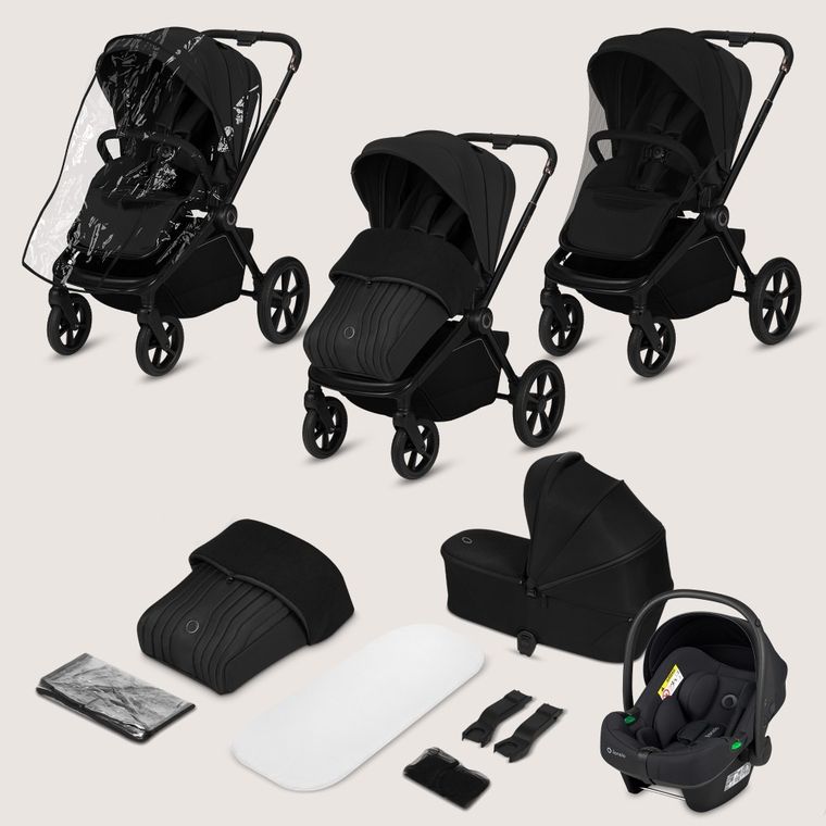 Lionelo, Freya, carucior multifunctional 3in1, Black Onyx