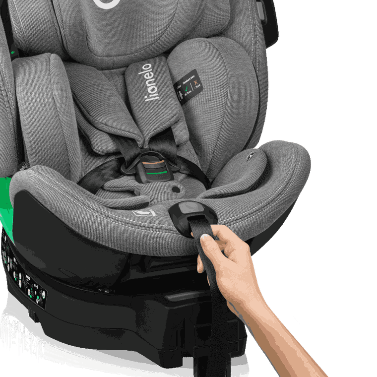 Lionelo, Harmony i-Size, scaun auto, Concrete Bamboo