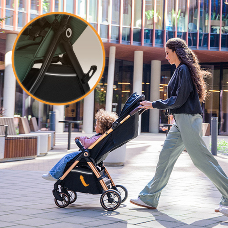 Lionelo, Ingrid, carucior pentru plimbare, Green Emerald