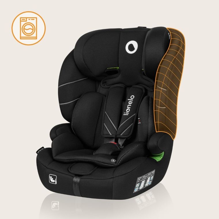 Lionelo, Levi One i-Size, scaun auto, Black Carbon, 76-150 cm