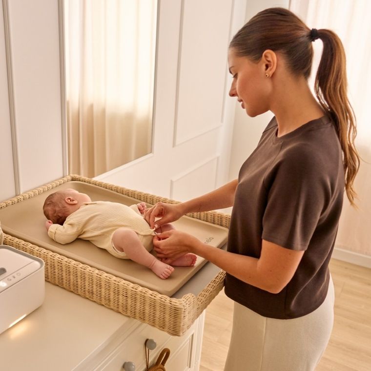 Lionelo, Megs, saltea multifunctionala pentru schimbat, Grey Dove