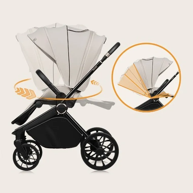 Lionelo, Mika Plus, carucior multifunctional, Beige Sand